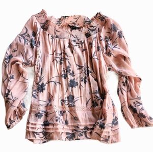Zac & Rachel Pink Floral Blouse